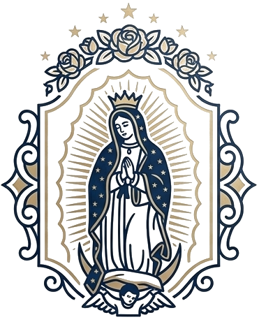 Our Lady of Guadalupe sacred art logo